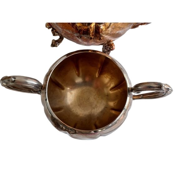 English Silver Mfg Corp USA 4 Pc Coffee Tea Set 2 Pots Sugar Creamer Silverplate - Picture 7 of 12